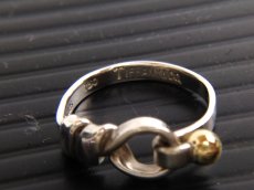 Photo6: Auth Tiffany & Co. Ring 925 US size 5.75 18k Au750 top 5J131500 (6)