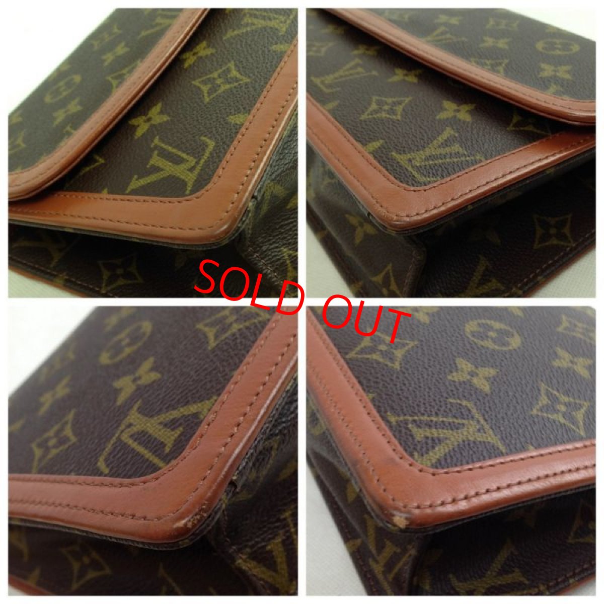 Photo5: Auth Louis Vuitton Pochette Dam Clutch Hand Bag Monogram    5J131410p (5)