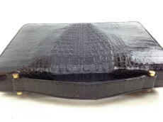 Photo4: Genuine REAL CROCODILE Leather Handbag 5j130960 (4)