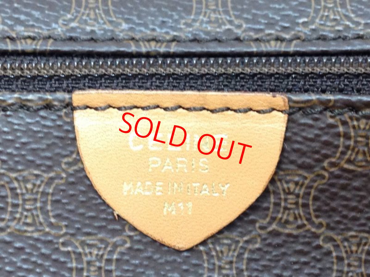 Photo11: Vintage Authentic Celine Tote shoulder Bag Made in Italy Browns 6A190970s (11)