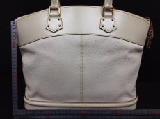 Photo2: Authentic LOUIS VUITTON HAND BAG BEIGE LEATHER 5L150670 (2)