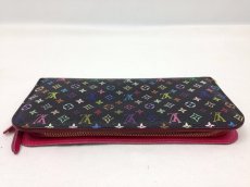 Photo3: Auth Louis Vuitton Multi color Black Portefeuille Insolite Long Wallet 6C220090# (3)