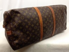 Photo3: Auth Louis Vuitton Monogram Keepall Bandouliere 55 Boston Bag Travel 5L090090 (3)
