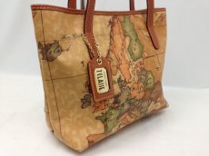 Photo3: ALVIERO MARTINI PRIMA CLASSE PVC Leather Tote bag Map 5l150230 (3)