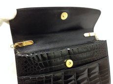 Photo11: Embossed Patent Leather Black Chain Shoulder Party Bag 5L090720#   (11)
