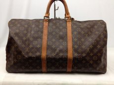 Photo2: Auth Louis Vuitton Monogram Keepall Bandouliere 55 Boston Bag Travel 5L090090 (2)