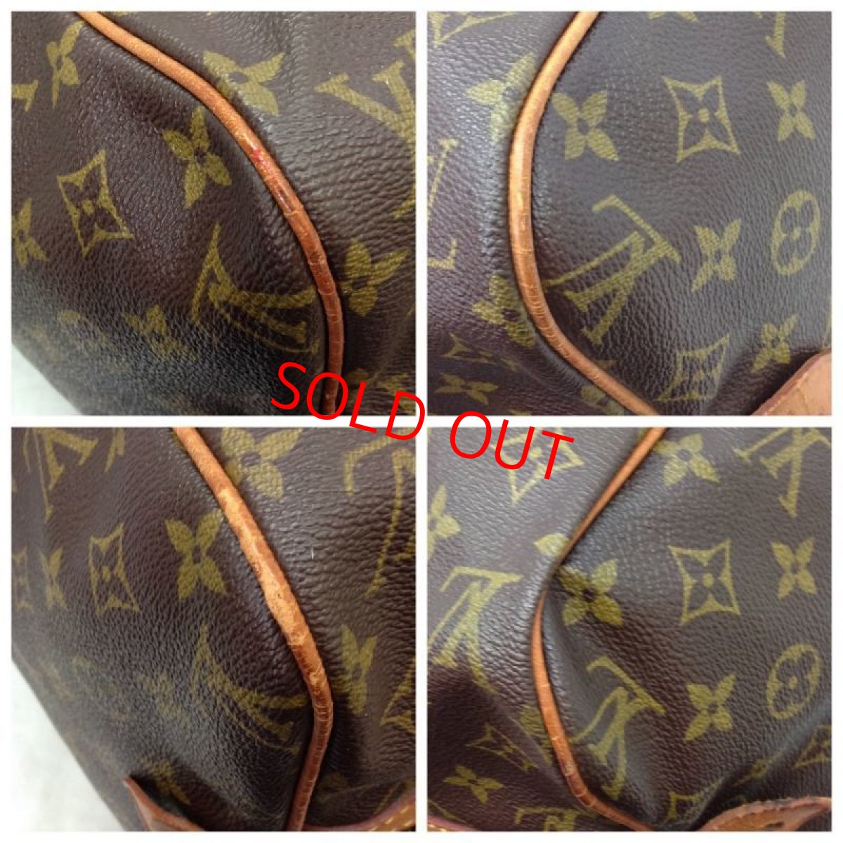 Photo8: Authentic Louis Vuitton Monogram Sac Souple 45 Hand Boston Bag 6B160100 (8)