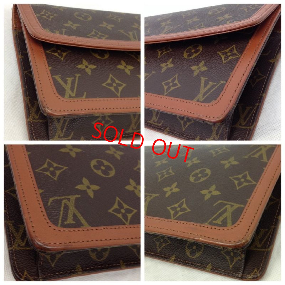Photo6: Authentic Louis Vuitton Monogram Pochette Dame GM Clutch Hand Bag  6A260140p (6)