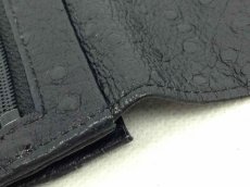 Photo9: Auth GIVENCHY Ostrich Wallet Black 6C290310 (9)