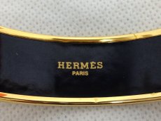 Photo7: Authentic HERMES Cloisonne Bangle Bracelet Yellow Goldtone Vintage 6B100480# (7)