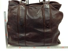 Photo2: Auth miu miu Leather Shoulder Bag Tote Handbag  6A190980 (2)
