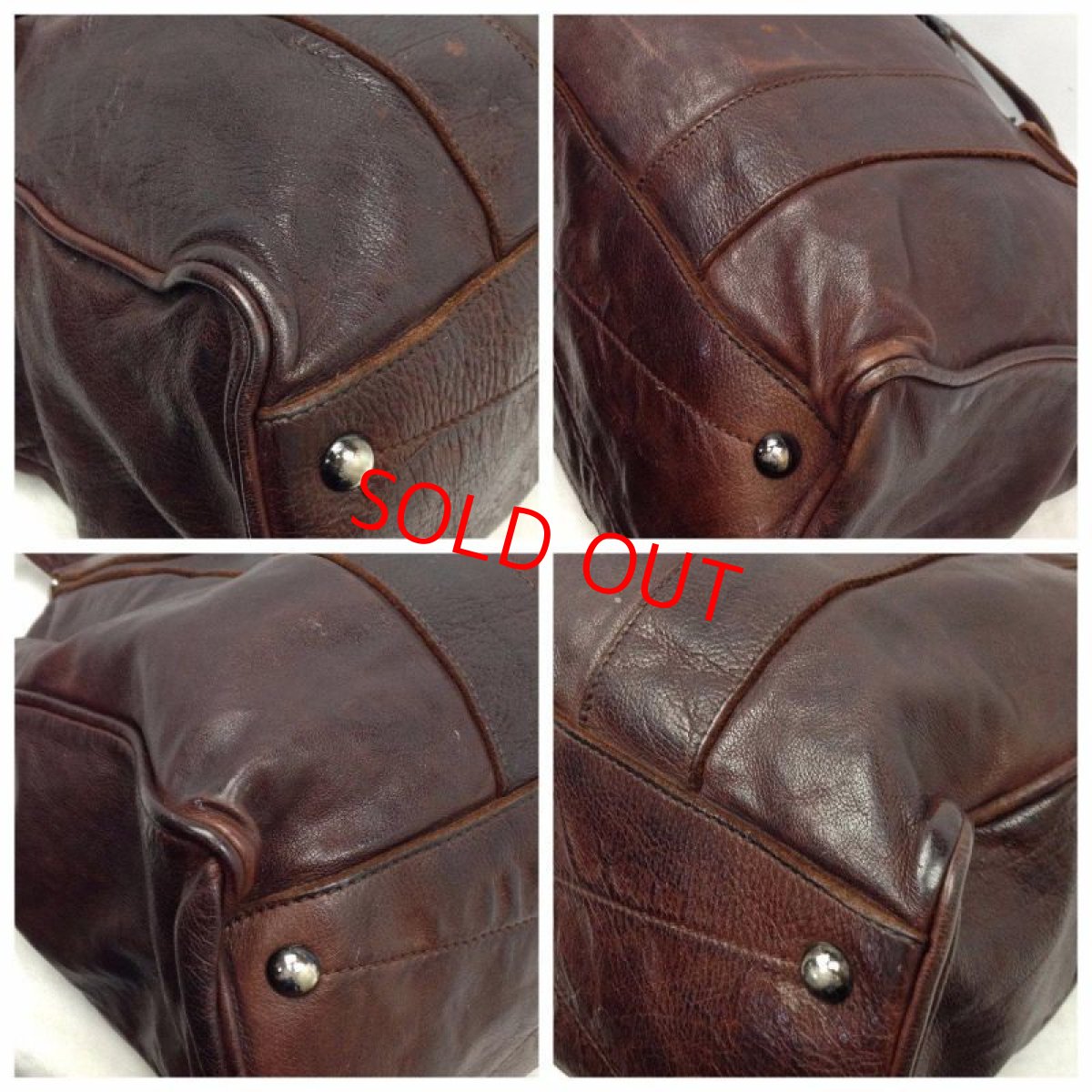 Photo5: Auth miu miu Leather Shoulder Bag Tote Handbag  6A190980 (5)