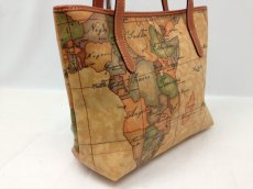 Photo4: ALVIERO MARTINI PRIMA CLASSE PVC Leather Tote bag Map 5l150230 (4)