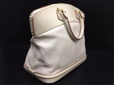 Photo3: Authentic LOUIS VUITTON HAND BAG BEIGE LEATHER 5L150670 (3)