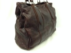 Photo3: Auth miu miu Leather Shoulder Bag Tote Handbag  6A190980 (3)