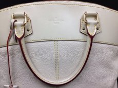 Photo7: Authentic LOUIS VUITTON HAND BAG BEIGE LEATHER 5L150670 (7)