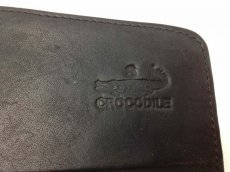 Photo7: Auth FINDIG GENUINE CROCODILE Leather Clutch Bag Black 6C090540# (7)