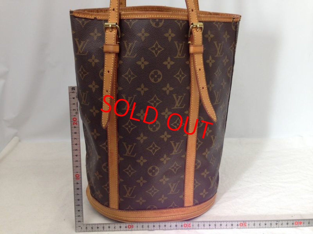 Photo2: Authentic Louis Vuitton Monogram Bucket Shoulder Bag 6A130470p (2)