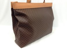 Photo3: Vintage Authentic Celine Tote shoulder Bag Made in Italy Browns 6A190970s (3)