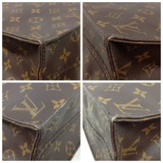 Photo6: Authentic Louis Vuitton Monogram Sac Plat Hand Tote Bag Vintage 5L220670# (6)