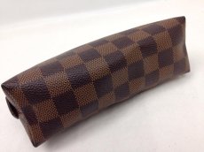 Photo7: Auth Louis Vuitton Damier Pochette Trousse Demi Ronde Cosmetic Pouch 6C220070# (7)