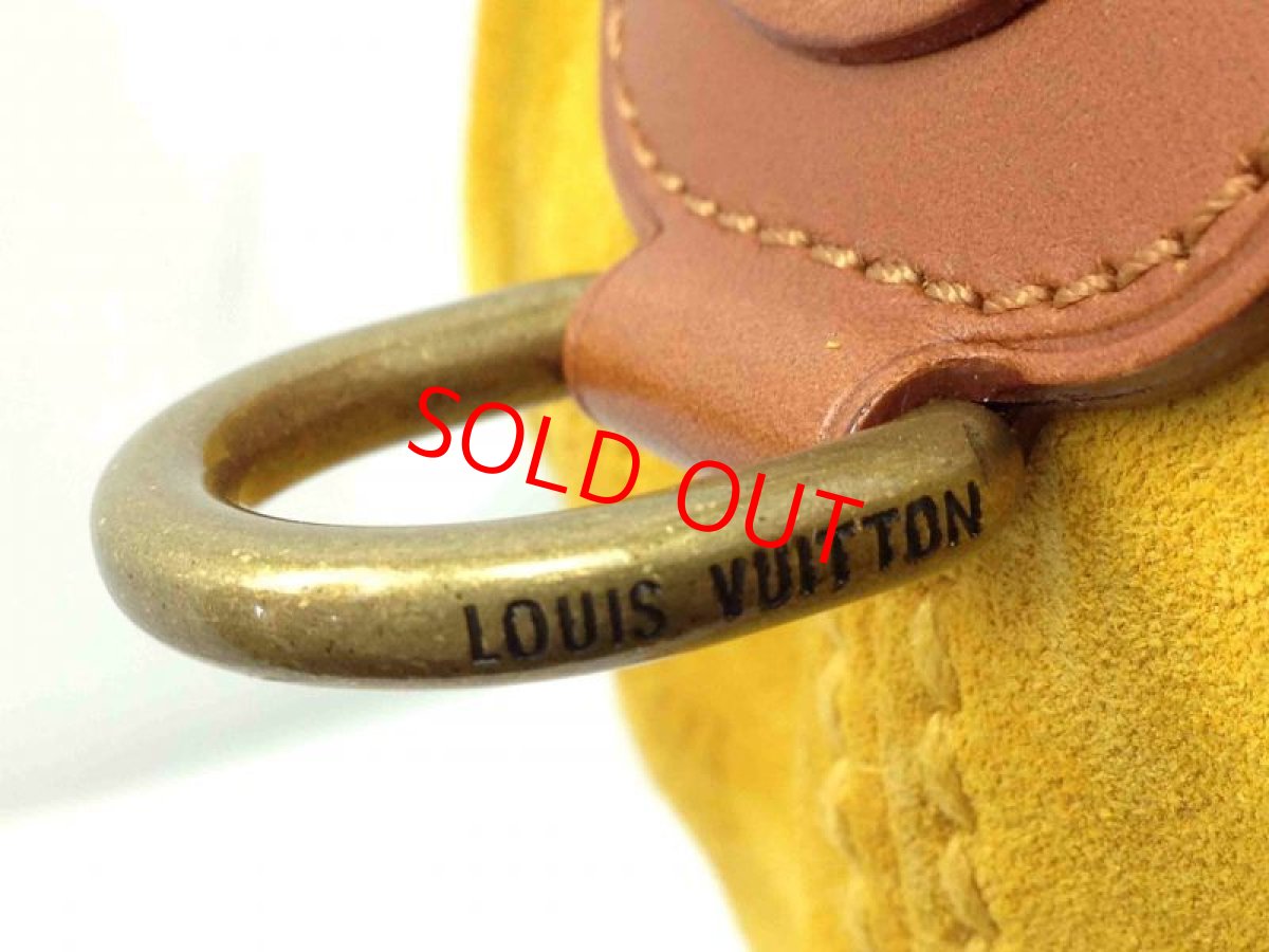 Photo6: Auth LOUIS VUITTON Monogram Suede Onatah Shoulder Bag Bright Yellow 6D120550# (6)
