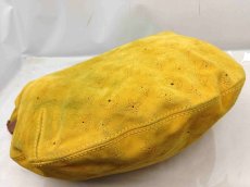 Photo10: Auth LOUIS VUITTON Monogram Suede Onatah Shoulder Bag Bright Yellow 6D120550# (10)