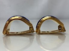 Photo5: Auth HERMES Gold Tone Clip-On Earrings 9F120060m (5)