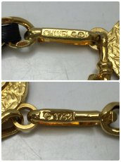 Photo5: Auth CHANEL Black Gold CC Logos Chain Belt 9F180120h (5)