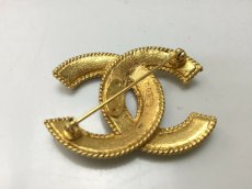 Photo3: Auth CHANEL Gold Tone CC logo Brooch 9F180090h (3)