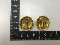 Photo3: Auth CHANEL Gold Tone CC logo Earrings 9F180100h (3)