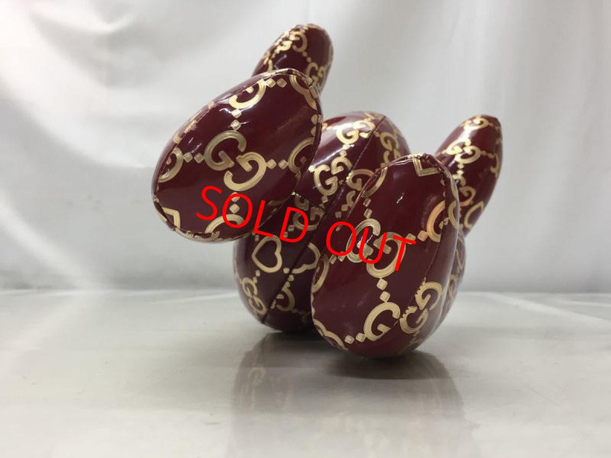 Photo6: Auth Gucci GG Pattern  vinyl Canvas Teddy Bear 9E290010F (6)