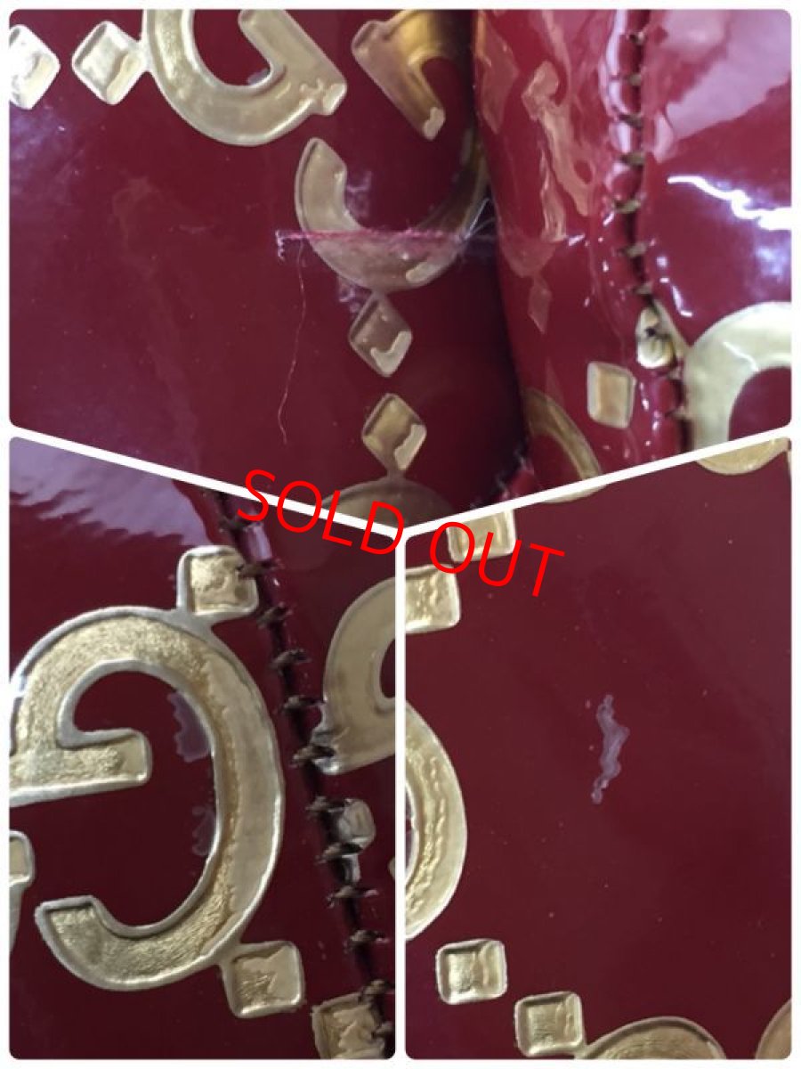 Photo9: Auth Gucci GG Pattern  vinyl Canvas Teddy Bear 9E290010F (9)