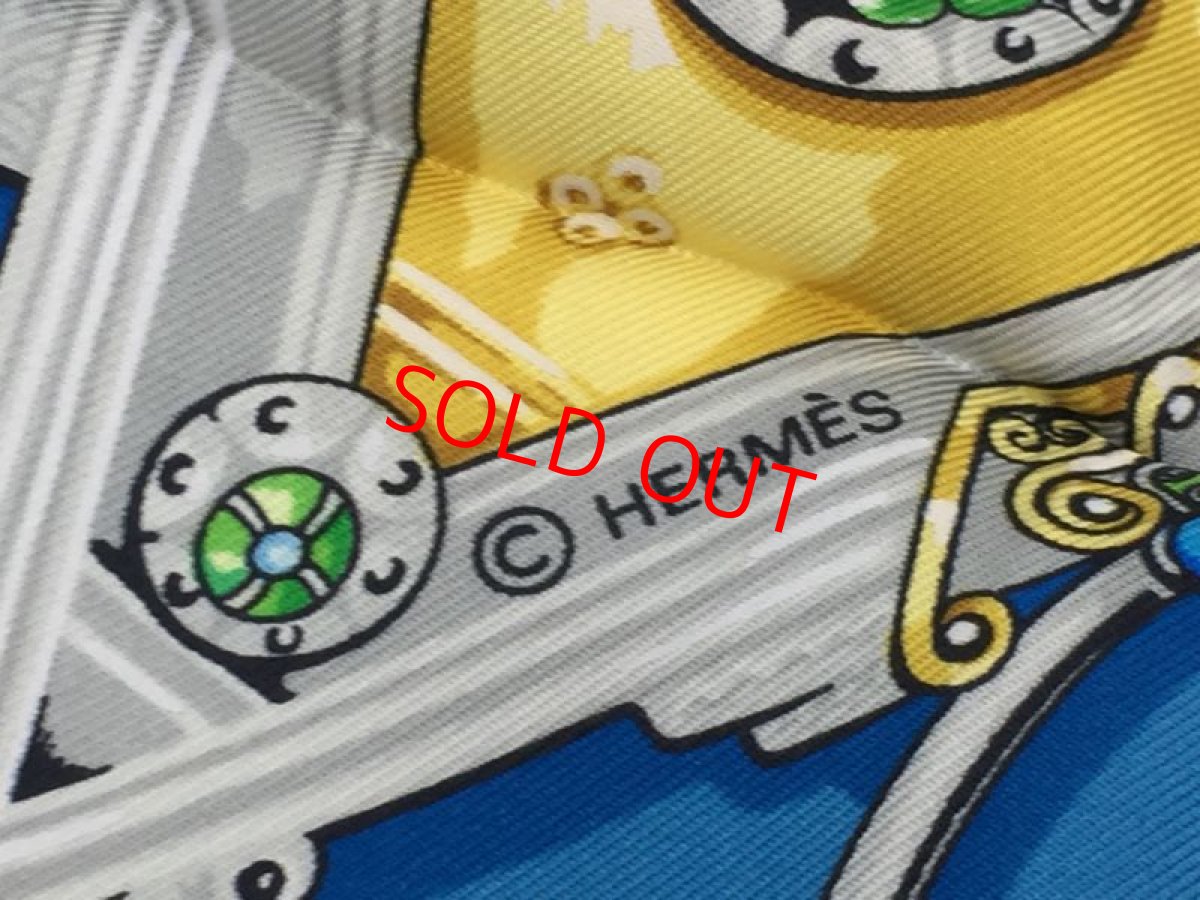 Photo5: Auth Hermes Scarf "Parures Des Sables" 100% Silk  9H070070n (5)