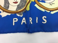 Photo6: Auth Hermes  100% Silk Scarf  "LES PARISIENS"  9H120210g (6)