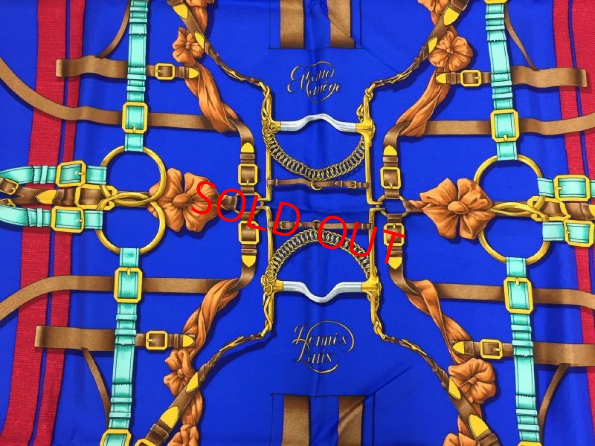 Photo4: Auth Hermes  100% Silk Scarf  "Grand Manage Hd' ORIGNY"  9H120240n (4)