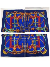 Photo3: Auth Hermes  100% Silk Scarf  "Grand Manage Hd' ORIGNY"  9H120240n (3)