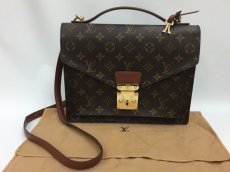 Photo1: Auth Louis Vuitton Monogram Monceau 2-Way Shoulder Hand bag 9H120020g (1)