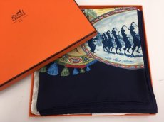 Photo7: Auth Hermes  100% Silk Scarf  "CAVALIERS PEULS"  9H120230g (7)