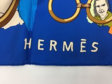 Photo5: Auth Hermes  100% Silk Scarf  "LES PARISIENS"  9H120210g (5)