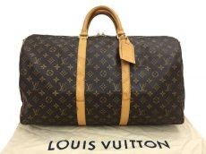 Photo1: Auth LOUIS VUITTON Monogram Keepall Bandouliere 50 Travel Bag 9i170020g (1)