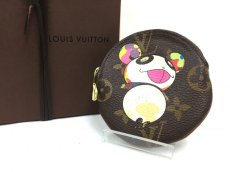 Photo1: Auth Louis Vuitton Monogram PANDA TAKASHI MURAKAMI Coin Case  9i100050n (1)