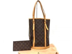 Photo1: Auth Louis Vuitton Monogram Bucket GM Shoulder bag with Pouch 9i120010n (1)