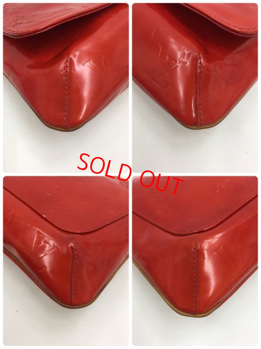 Photo5: Auth LOUIS VUITTON Vernis Red Thompson Street Shoulder bag  9L270130n (5)