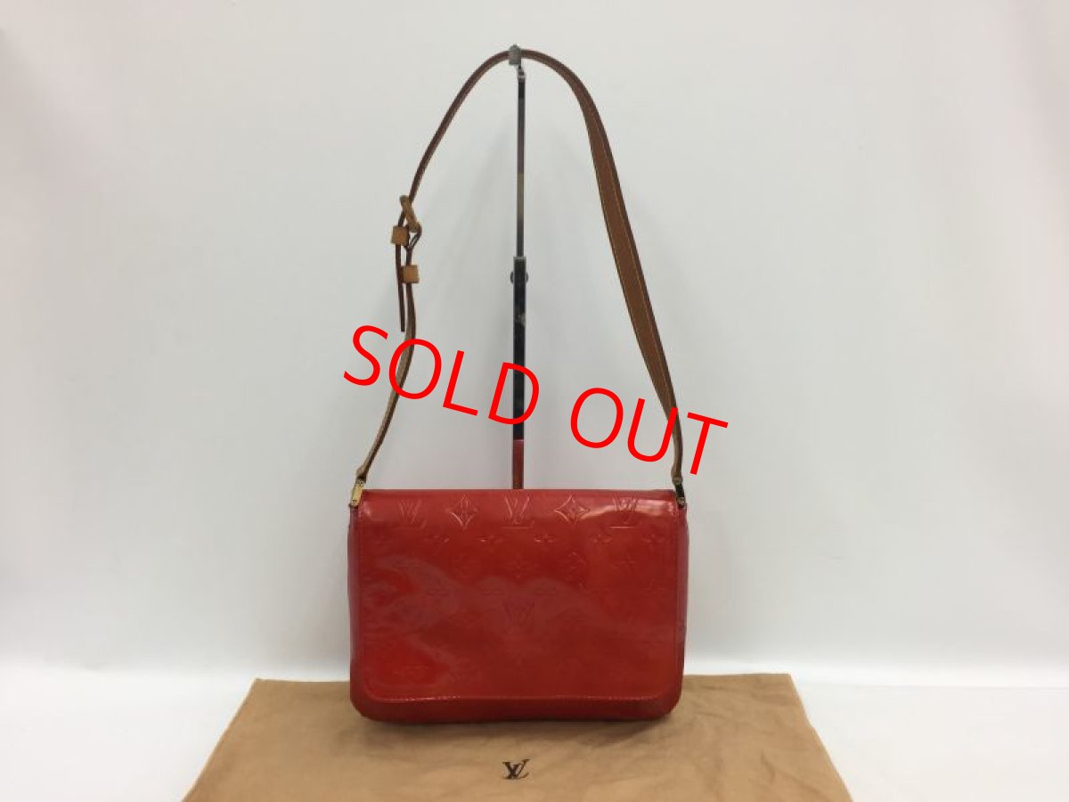 Photo1: Auth LOUIS VUITTON Vernis Red Thompson Street Shoulder bag  9L270130n (1)