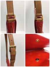 Photo7: Auth LOUIS VUITTON Vernis Red Thompson Street Shoulder bag  9L270130n (7)