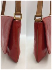 Photo3: Auth LOUIS VUITTON Vernis Red Thompson Street Shoulder bag  9L270130n (3)