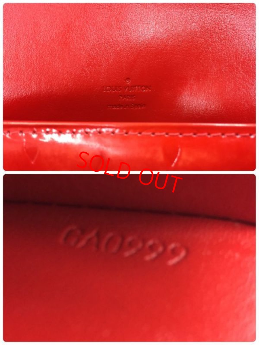 Photo10: Auth LOUIS VUITTON Vernis Red Thompson Street Shoulder bag  9L270130n (10)