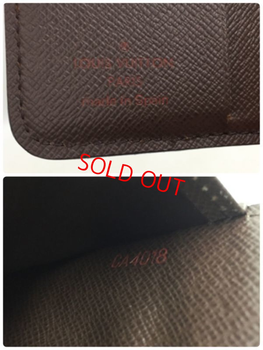 Photo11: Auth Louis Vuitton Damier Ebene compact Zip Bifold Wallet UNUSED 0A280180n (11)