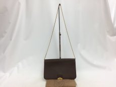 Photo1: Auth Christian Dior Leather Gold tone Chain Shoulder bag Vintage 0C220200n" (1)